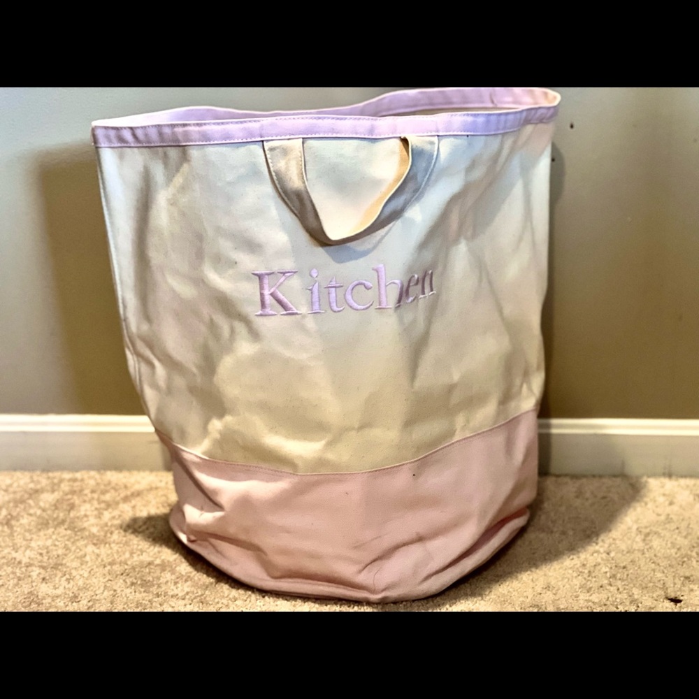 Pottery Barn Medium Canvas Floor Tote